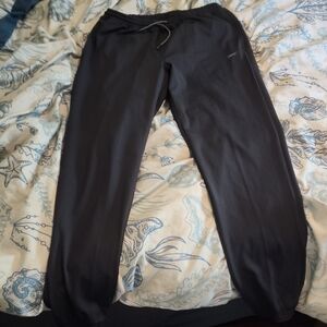 Reebok Black Track Pants with Elastic Waistband